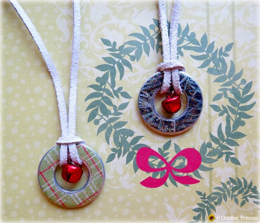 Jingle Bell Washer Necklace DIY